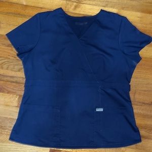 XL Grey’s Anatomy navy blue scrub top